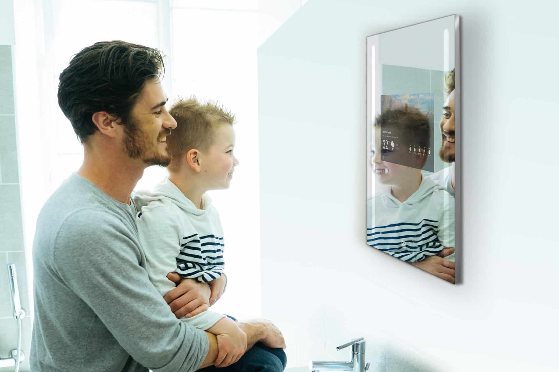 Get weather, news and more from the smart mirror on the wall